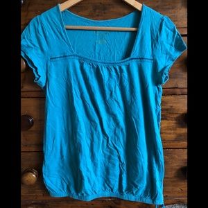 Blue size small t-shirt blouse.